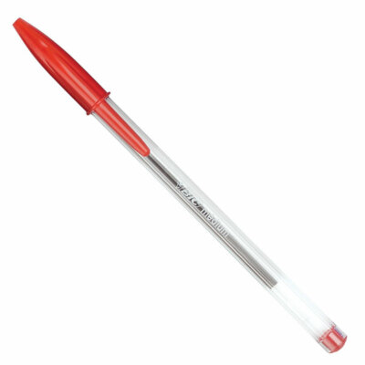 BiC Medium Crystal Red Pens Pack of 50