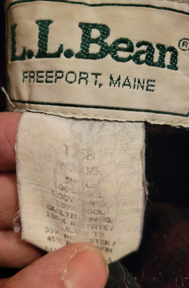 Chaqueta Abrigo a Cuadros De Colección LL Bean Para Mujer Lana Botón Palanca Talla 4 EE. UU. Foto 4 de 4