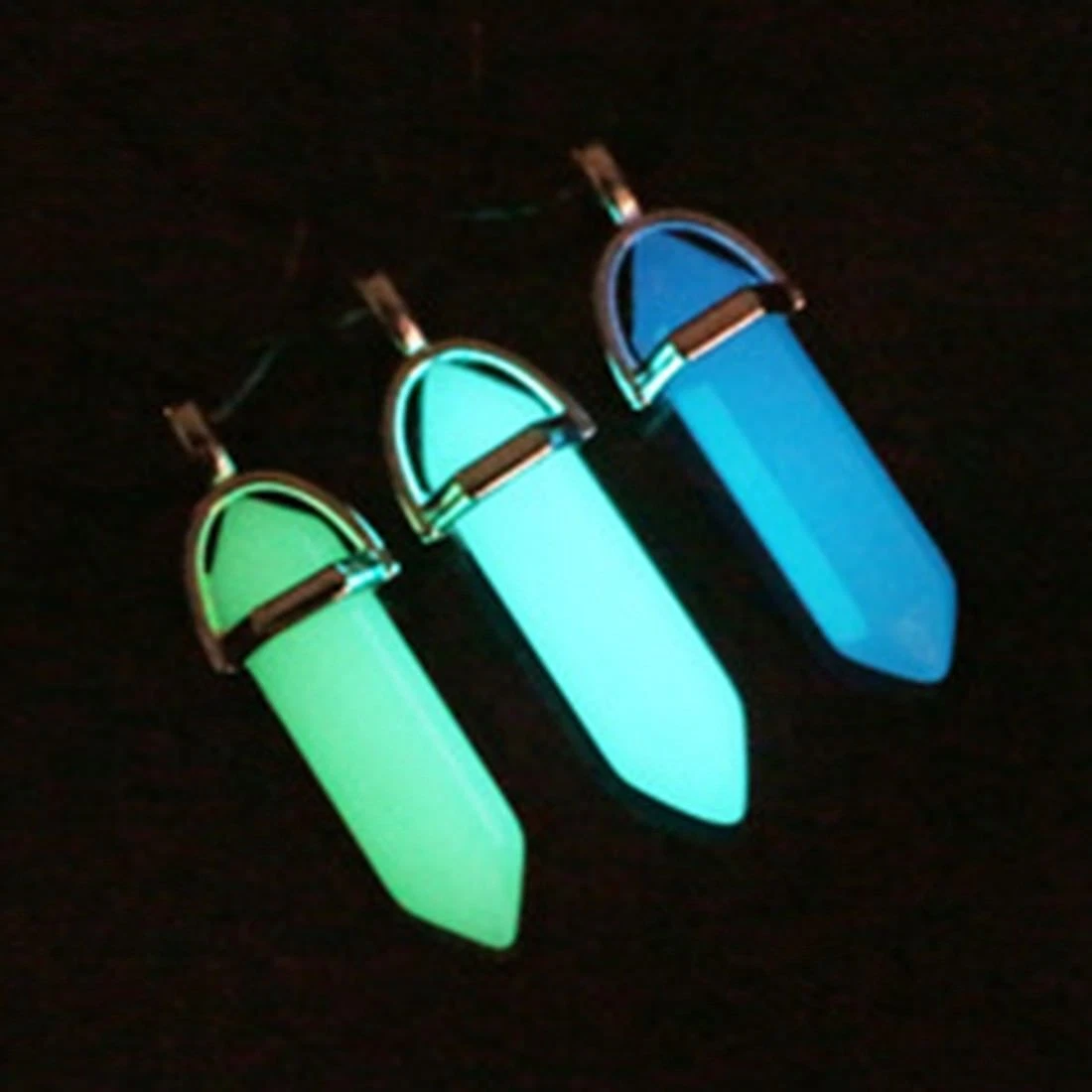 Glowing crystal hotsell necklace