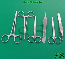 Basic Suture set, Adson,Suture,Iris Scissors,Needle Holder 5",Forceps 5" DS-699