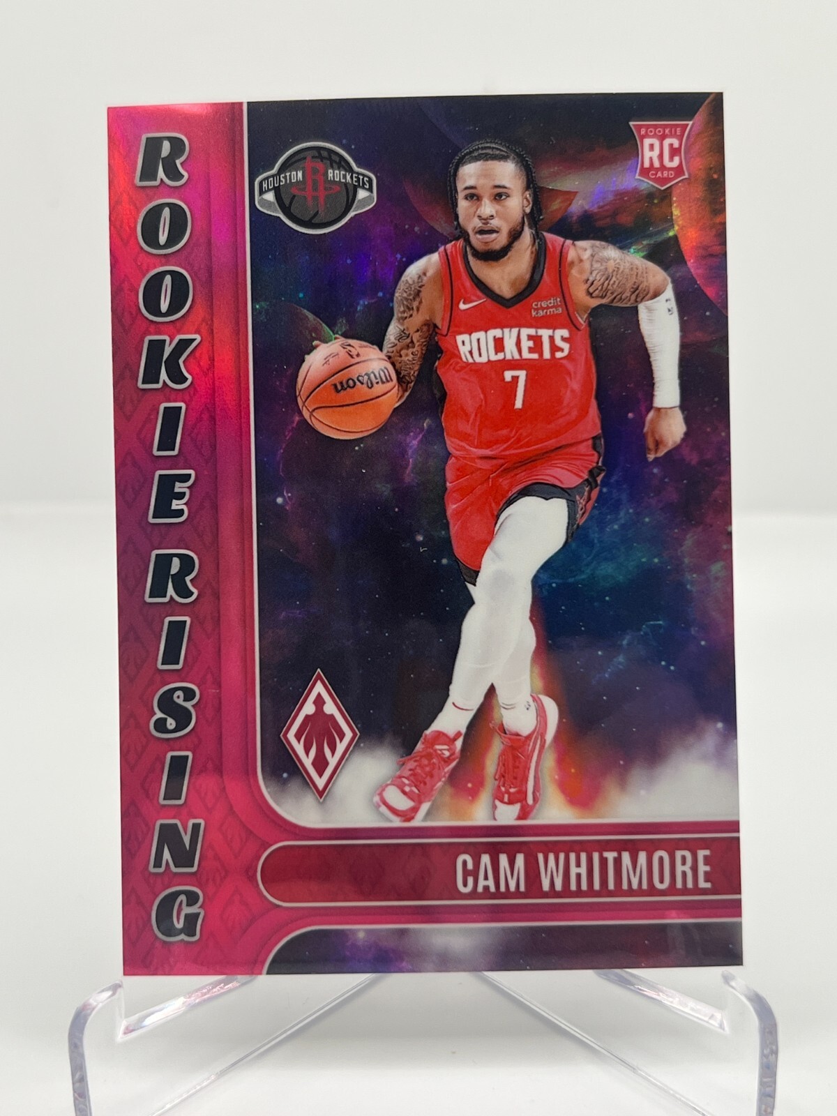 2023-24 PANINI PHOENIX BASKETBALL CAM WHITMORE 36/99 PINK ROOKIE RISING ROCKETS