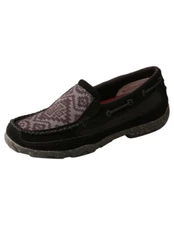 Twisted X Casual Shoes Womens Aztec Slip On Black Gray WDMS025