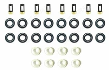 Mercedes V8 Fuel Injector Repair Service Kit Seals Filters Pintle Caps