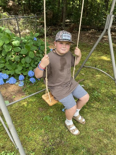 Pine Wood Tree Swing-Wood Tree Swing with 10 Feet Of rope Each Side - Picture 5 of 10