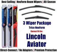 3pk Super-Premium NeoForm Wipers fits 2020-2021 Lincoln Aviator 162515/2115/12I