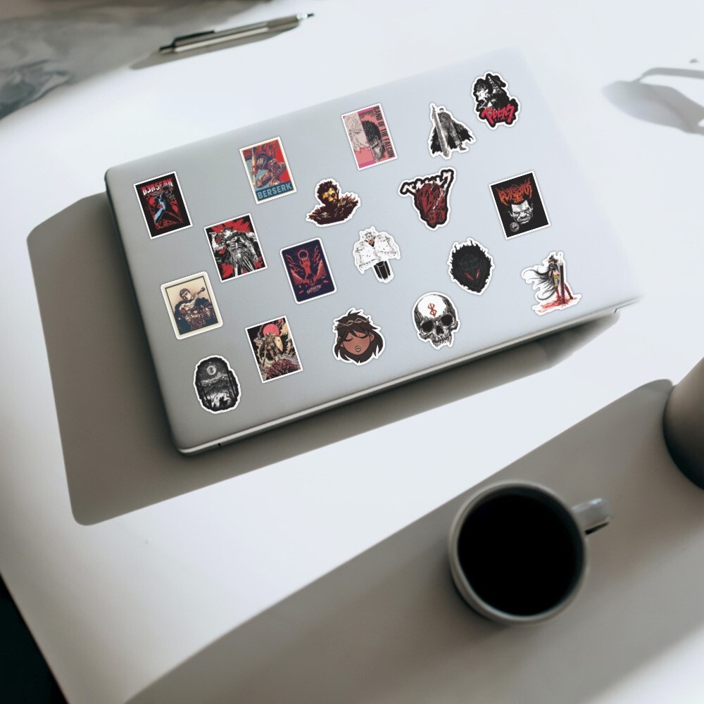 Mix 10/50 PCs Berserk Anime Luggage Notebook Laptop Car Sticker -No Duplicate