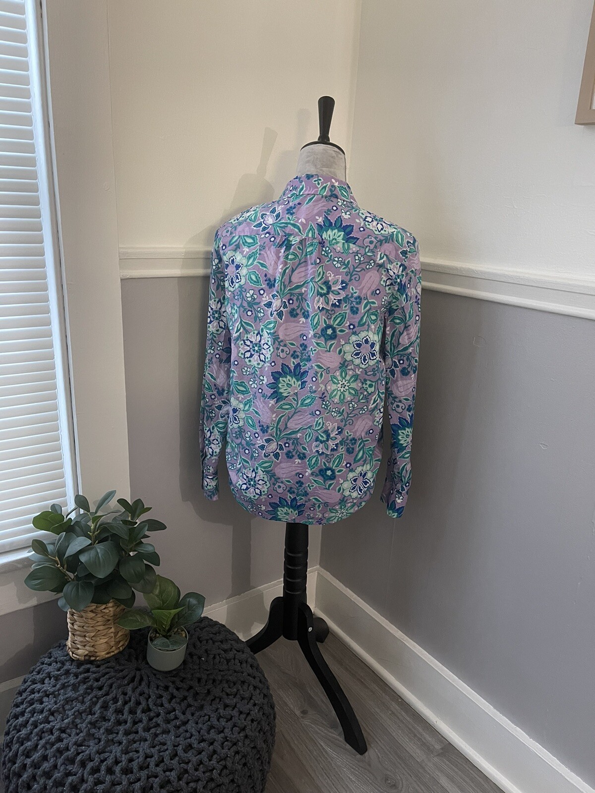 Talbots Floral Button Down Blouse - image 4