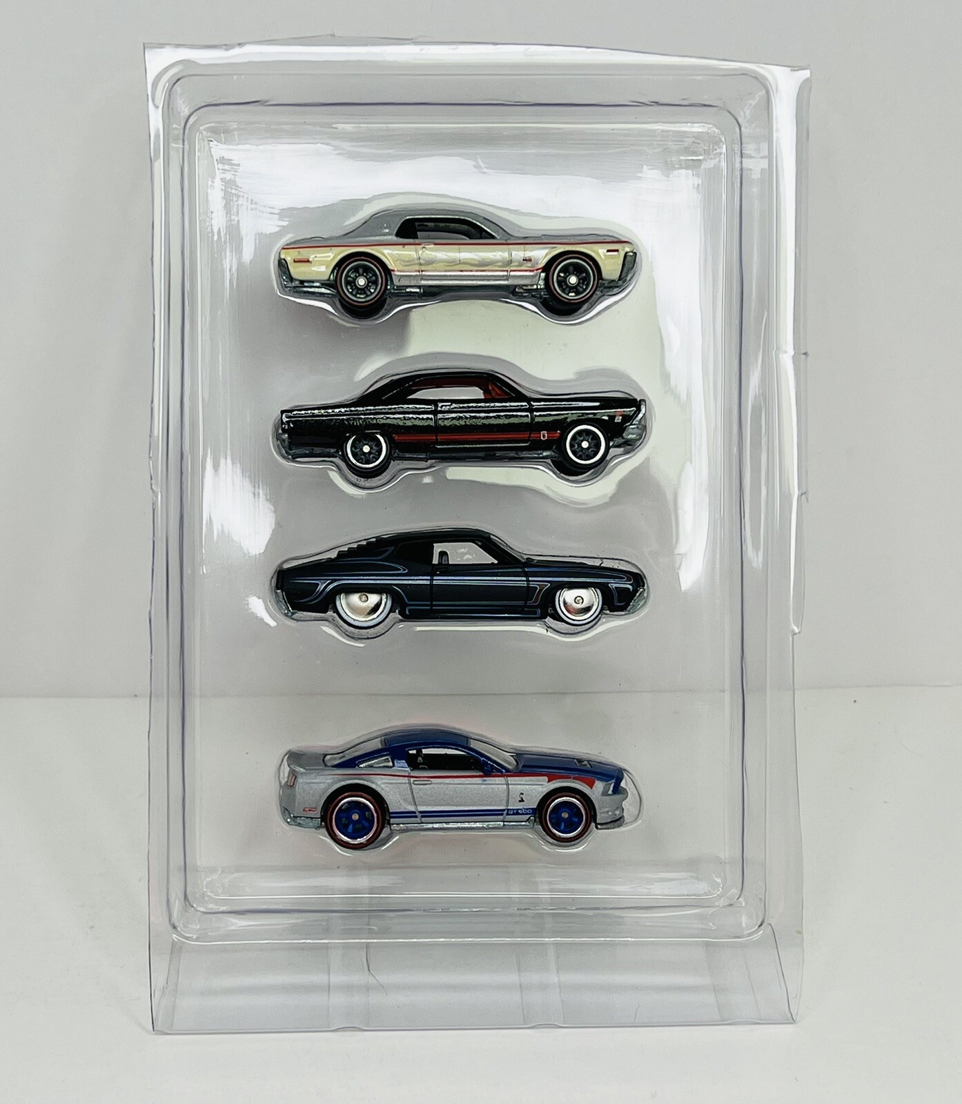 Set of 4 Hot Wheels Garage Ford Vs GM RR Cougar Fairlane Torino Shelby GT500