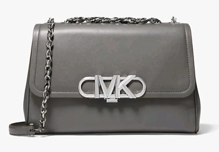 MICHAEL Michael Kors Parker Extra Large Gray Leather Shoulder
