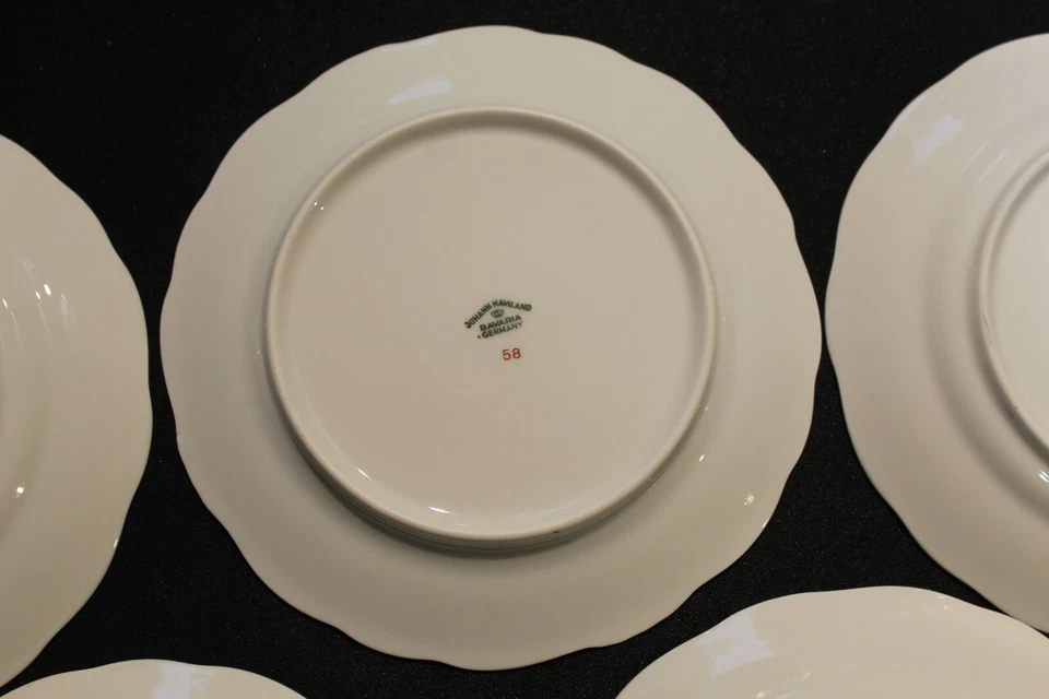 Johann Haviland Blue Garland Bavaria Set Of Six Salad Plates - Image 4 of 4