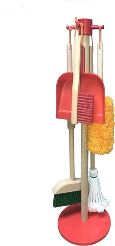 Engaging 6-Piece Kids House Cleaning Kit with Record Cards for Learning Play - Picture 3 of 11
