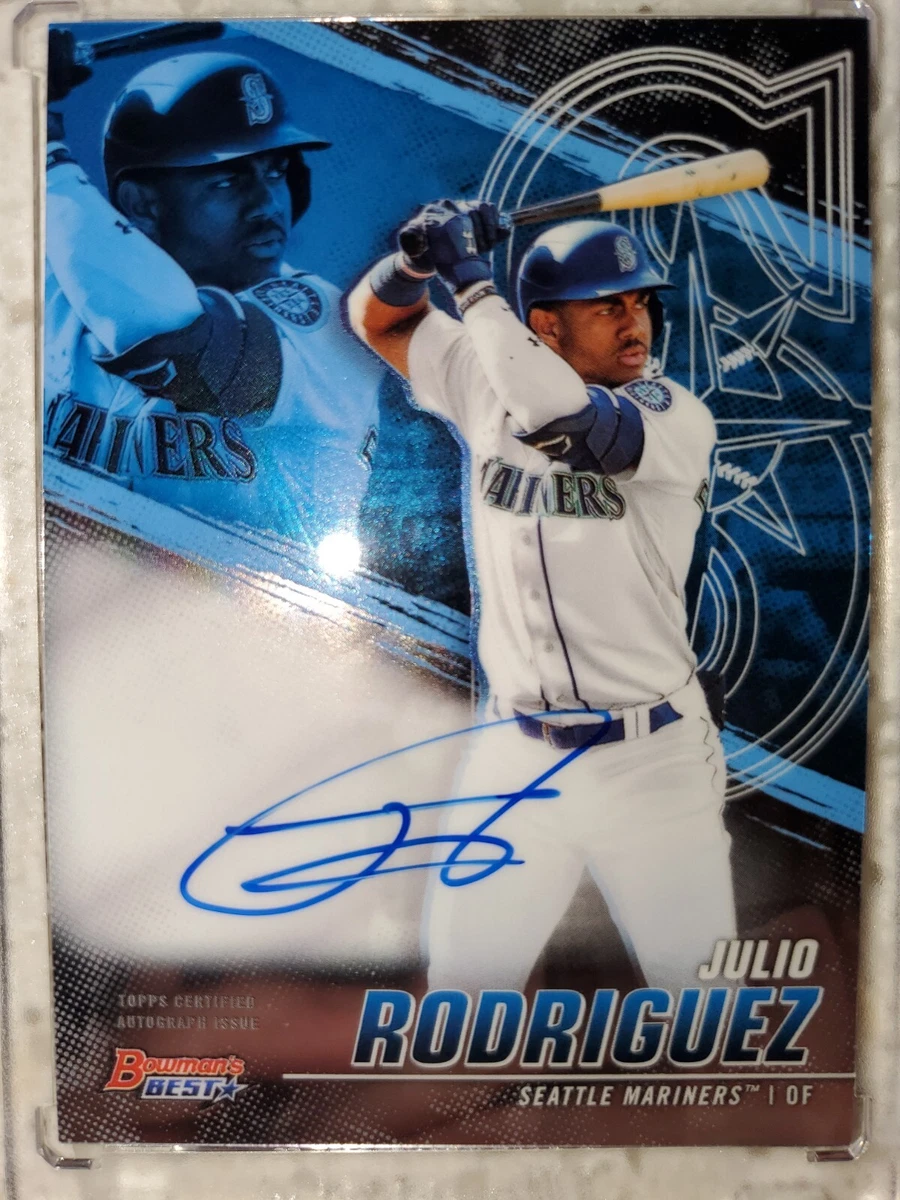2021 Bowman's Best Julio Rodriguez Auto #B21-JR of 2021 On Card Autograph NM
