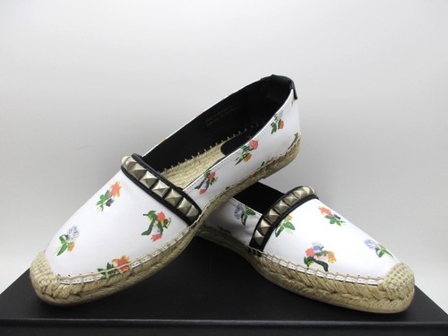 Ballerina Saint Laurent YSL Espadrillas Santa Venezia Piastrelle Floreali Borchie 35,5 5,5 - Foto 4 di 7