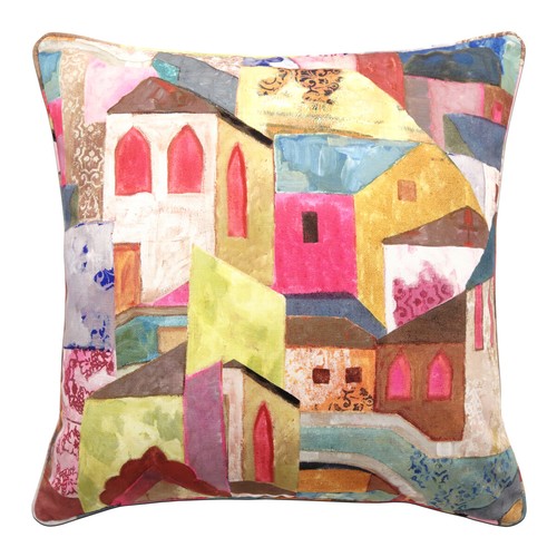 Rubelli Burano Stoff Dekokissen mehrfarbig für Sofa und Wohnkultur - Bild 1 von 2