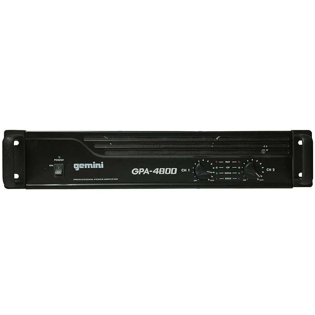 Gemini Pro GPA 4800 4000W 2 Channel Power DJ Amplifier 2U Rack