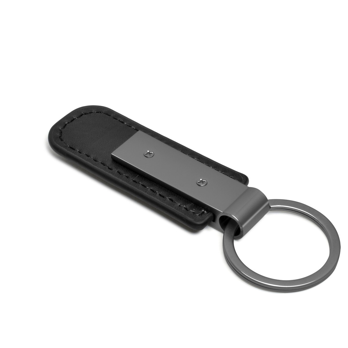 Portachiavi Ford Fusion Con Targhetta Grigio Metallizzato E Cinturino In Pelle Nera - Edizione Limitata IPick Image