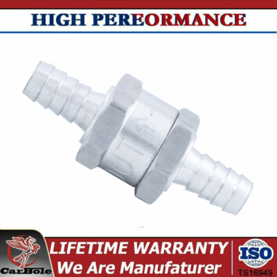 Inline Fuel Check Valve 10mm 3/8" Aluminium Fuel Line One Way Non Return Check Valve Petrol Diesel Gas In Line Check Valves - Foto 2