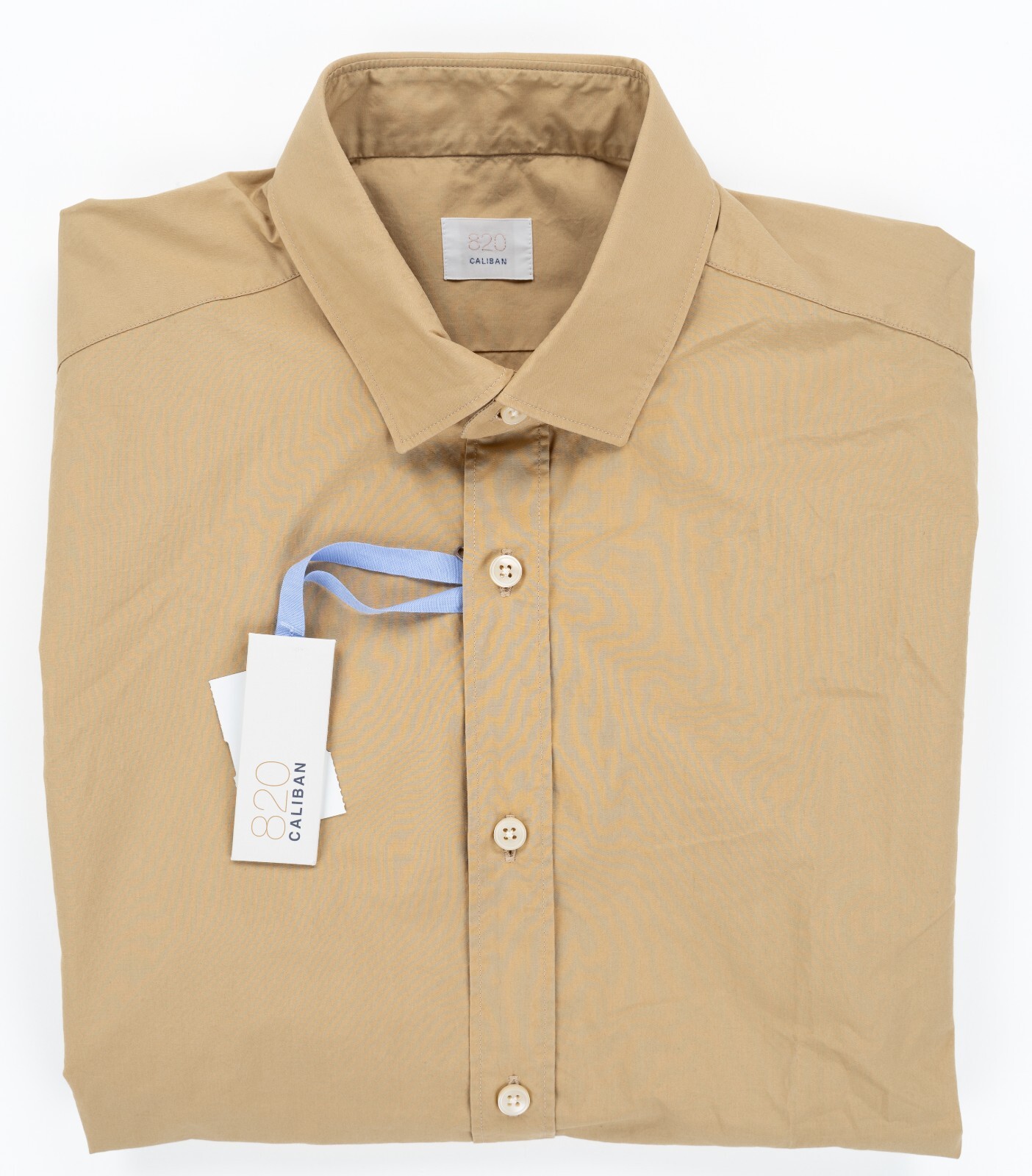 820 Светло-коричневая рубашка CALIBAN из хлопка на все сезоны Обычная посадка 15 34 40 24990₽