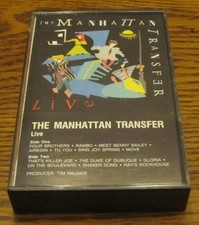 Pop Music Cassette Tape The Manhattan Transfer Live