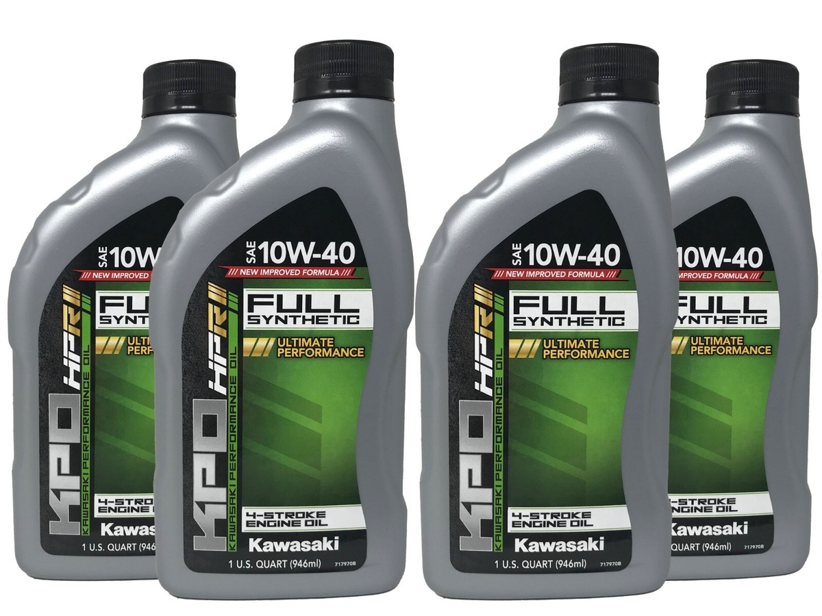 その他 S Kawasaki Genuine OEM KPO Full Synthetic 10W-40 Oil Quart K61021