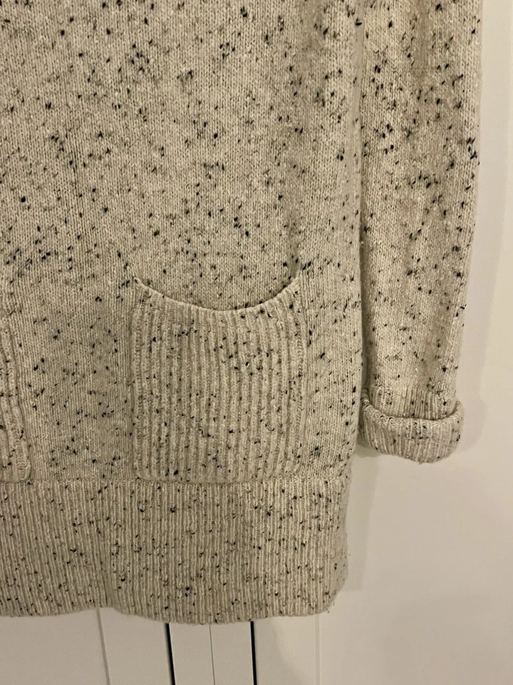Blanco + Warren Crema Lana Túnica Mujer Pullover Suéter Pequeño Estilo Más Largo Usado en Excelente Condición Foto 3 de 4