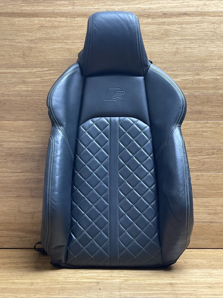 Cojín de asiento superior delantero izquierdo negro OEM AUDI S6 S7 2012-2018 *NOTA* Foto 3 de 4