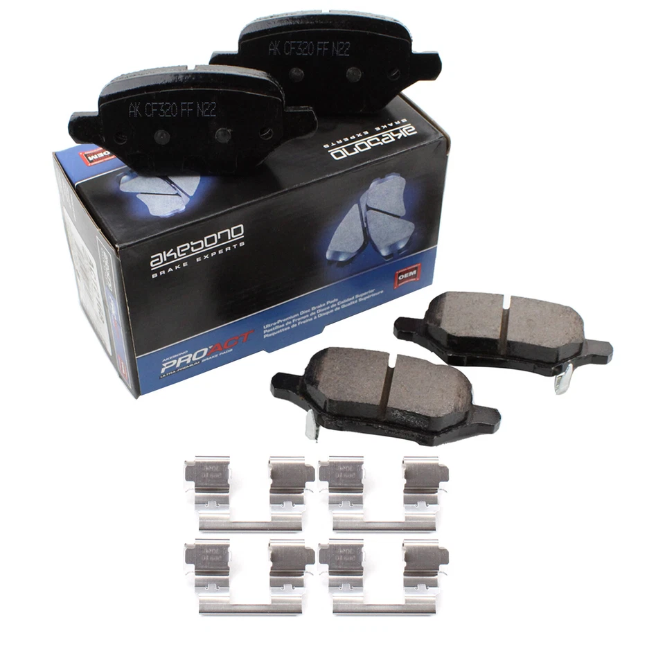 Комплект задних керамических тормозных колодок Akebono ProACT для Buick Encore Chevrolet Trax 18-22 - Изображение 3 из 4