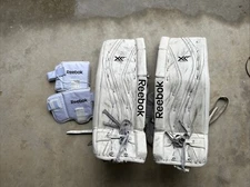Reebok Premier XLT SP Lefevre Ice Hockey Goalie Pads , Size 32 + 1, Intermed.