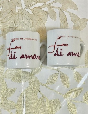 Di Amore LOVE Espresso Cups Liqueur HeartShot Glasses 1.5 oz Single  Valentines