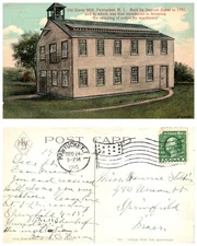 Vintage Postcard Old Slater Mill Pawtucket Rhode Island 1793 Historic Site Poste