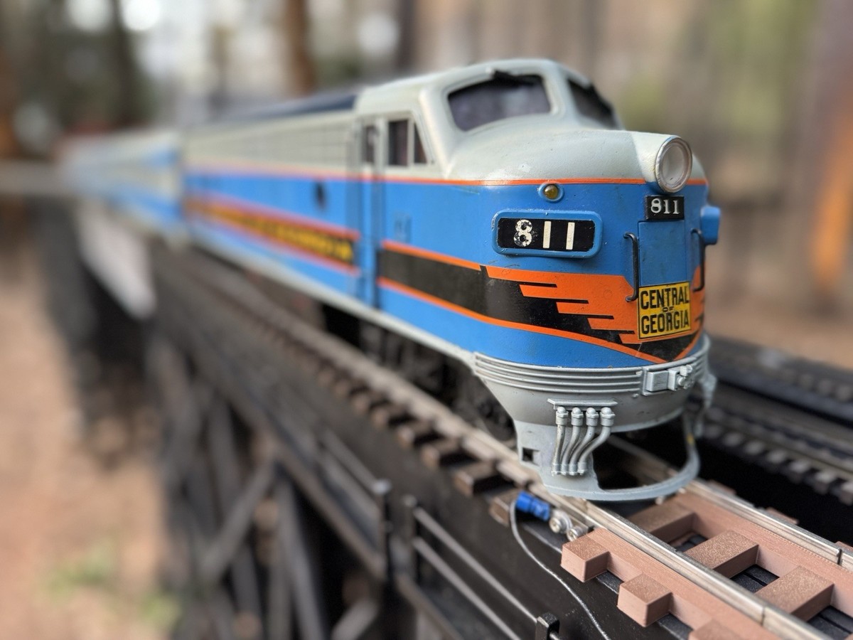 LGB G scale Custom Central of Georgia Nancy Hanks train F7A + 3