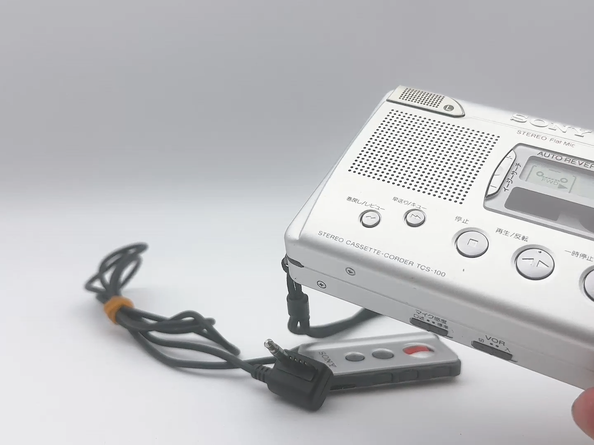 SONY メタルボディ 高性能 ステレオカセットレコーダー TCS-100 Sony TCS-100 Metal Body Stereo Cassette Recorder w/ Remote Tested