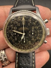 Original Early 1960s Breitling AOPA Navitimer 806 Venus 178 No Signature Logo 22