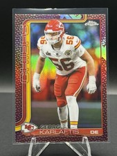 2025 Topps Chrome George Karlaftis #152 Football Leather Refractor