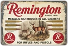 Metallic Cartridges Tin Metal Signs Home Décor Vintage Deer Hunting FOR Rifles