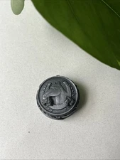 Vintage Torino Pewter Horse Jewelry Trinket Box With Brooch & Earrings 