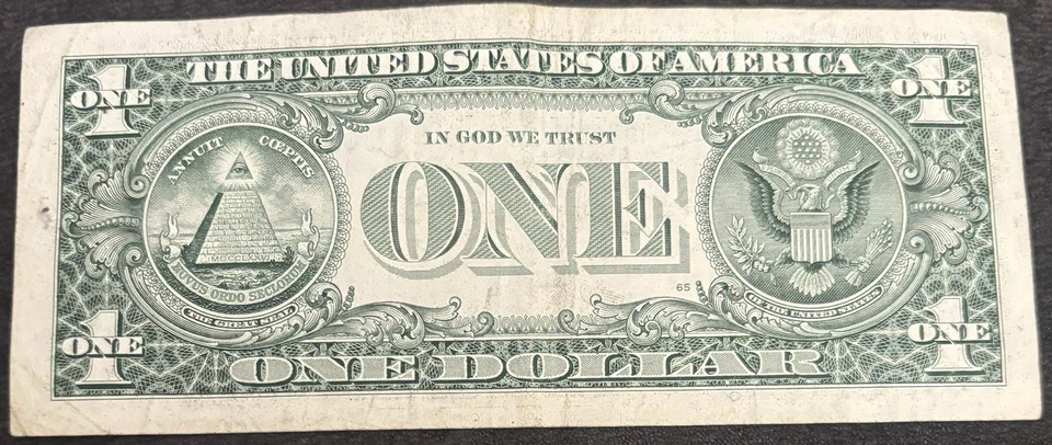 1999 San Francisco $1 Bill January 2nd 1956 Birthday/Ann. Altering 0’s Low Sum14 - Image 2 of 2