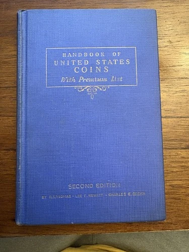 Vtg 1943 Handbook of United States Coins 2nd Ed. Yeoman Blue Book Premium List