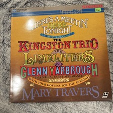 There's A Meetin' Here Tonight Concert Kingston Trio Limeliters Laserdisc LD1217