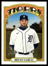2021 TOPPS HERITAGE BASEBALL CARD BRYAN GARCIA #642 RC DETROIT TIGERS 6187
