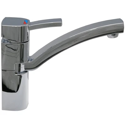 Wasserhahn Einhebelmischer Capri Wohnmobil Wohnwagen Caravan Boot Schalter Chrom - Bild 1 von 4