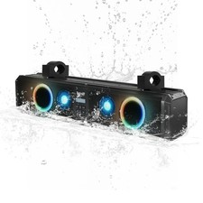 26'' UTV Sound Bar, IP66 Waterproof SXS Sound Bar, RGB UTV Speakers, 3 EQ Mod...
