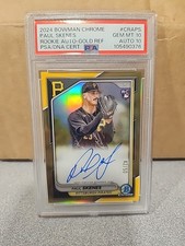 2024 Bowman Chrome Paul Skenes True Gold Auto /50 