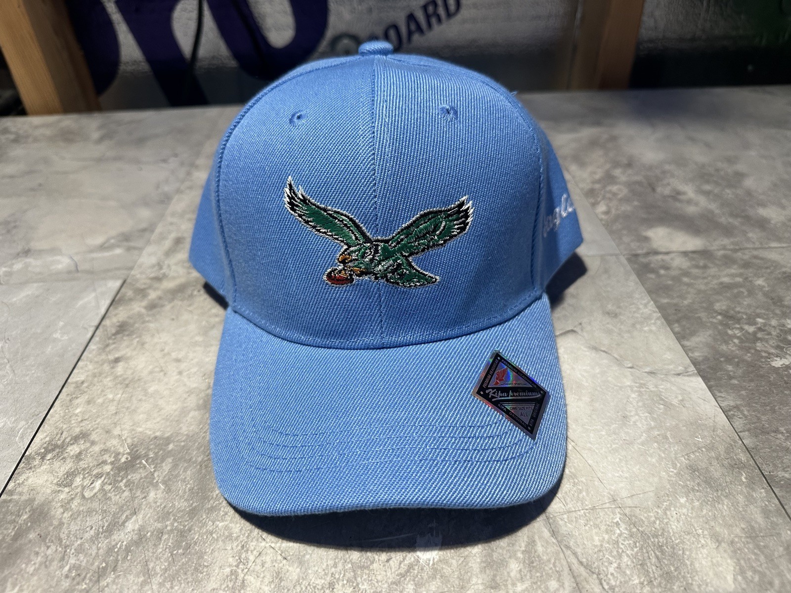 NWT Kipa Throwback Philadelphia Eagles Powder Blue curved brim SnapBack Hat Cap