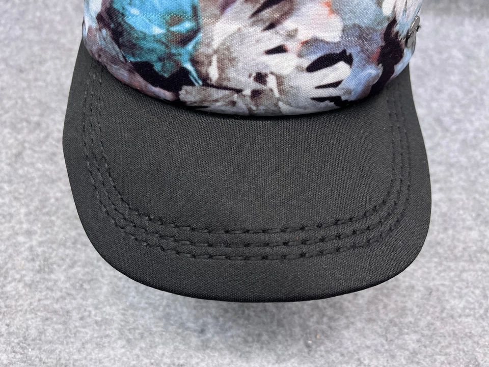 ROXY Gorra Gorra Snap Back Mujer Talla Única Negro Azul Blanco Poliéster Floral Camionero Foto 3 de 4