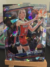Lucy Olsen 2025 Panini Prizm WNBA Cracked Ice Prizm RC #104 Washington Mystics