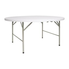 Bolero 5ft Round Folding Table White - CC506