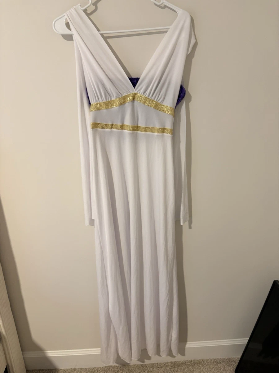 white and gold greek goddess prom dress products for sale sara-badr