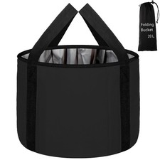 Foot Bath Basin 20L Collapsible Bucket, Portable Soak 20L-1pcs, Black