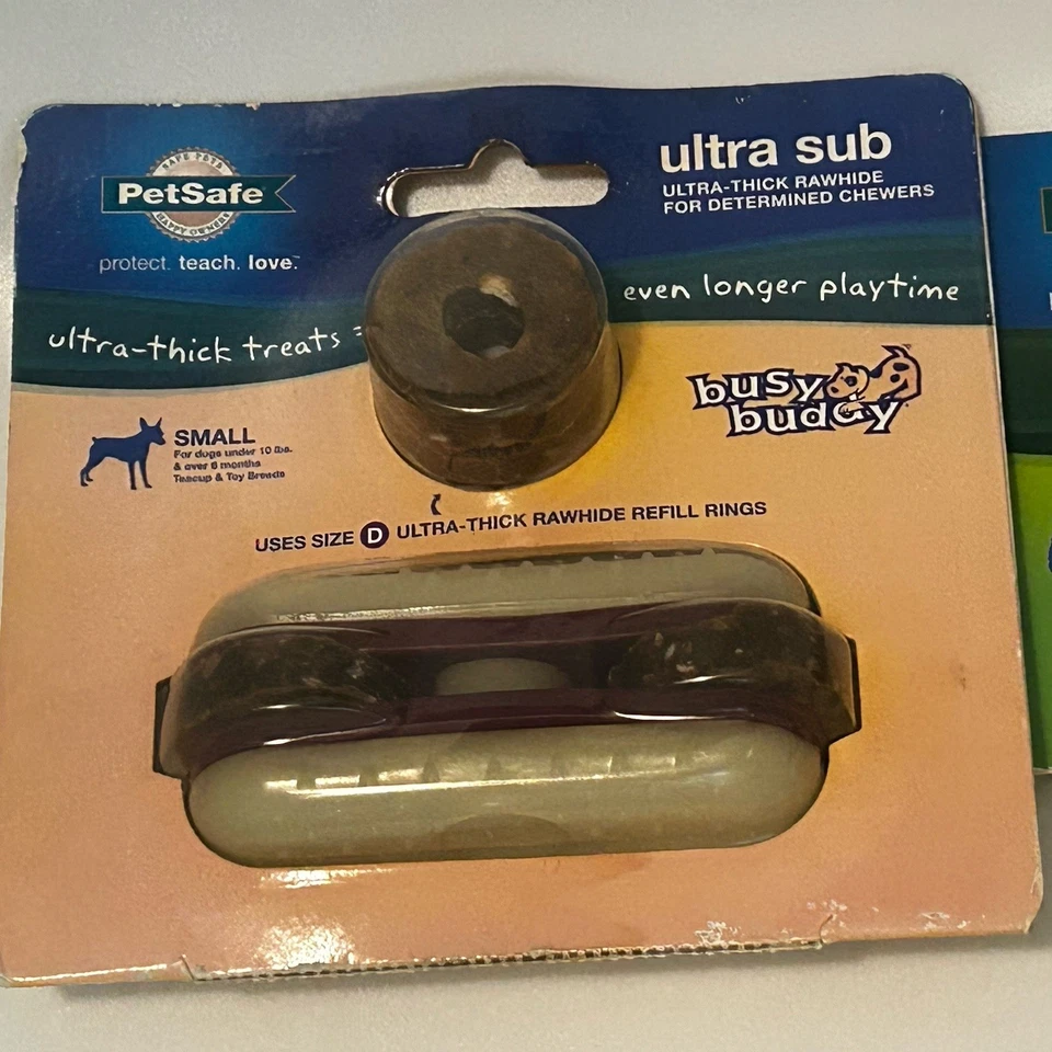 两个忙碌的朋友狗玩具-小型狗零食玩具-治疗戒指 — 第 2/4 张图片